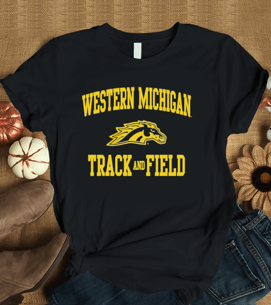 Western Michigan Broncos Track And Field Team T-Shirt