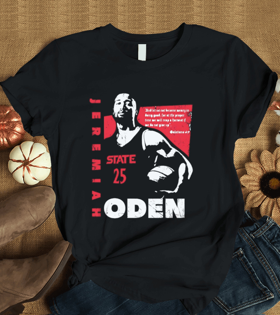 Jeremiah Oden San Diego State 25 Galatians 6:9 T-Shirt