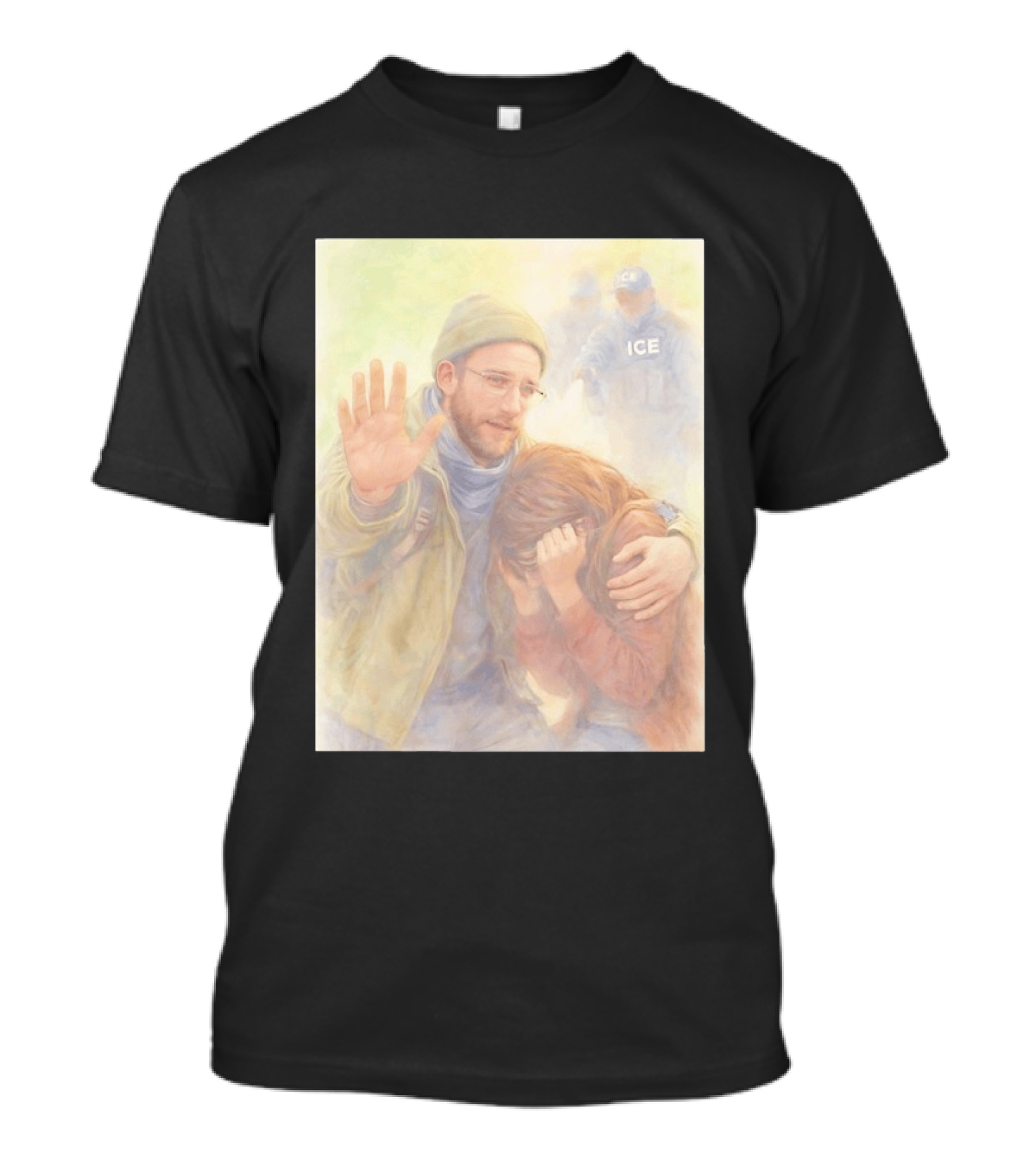 Justice For Alex Pretti Rest In Peace Anti ICE Cross Compassionate Protest T-Shirt