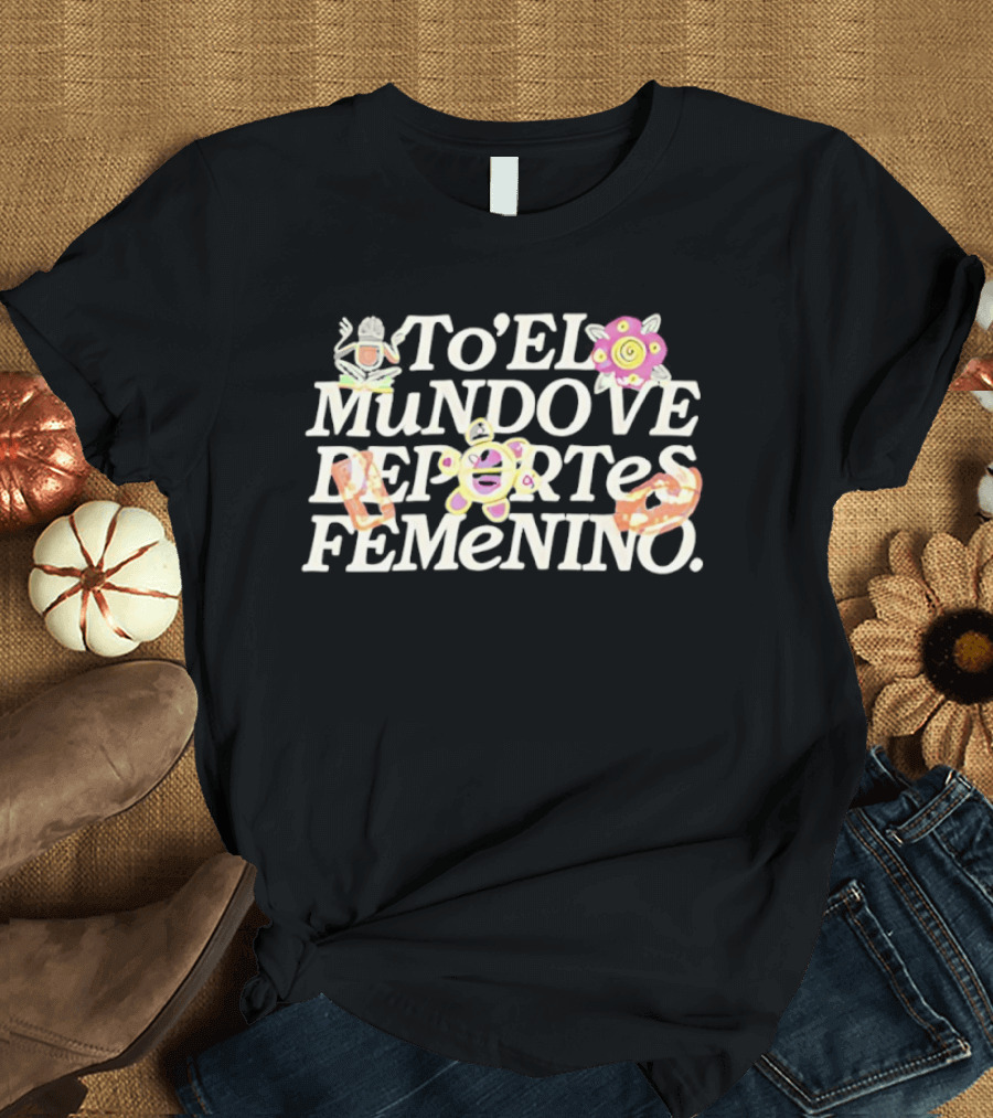 To El Mundo Deportes Femenino Pastel Floral T-Shirt