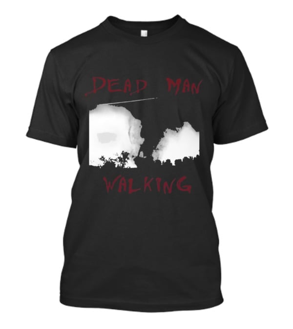 Dead Man Walking Zombie Hand Print Grunge T-Shirt