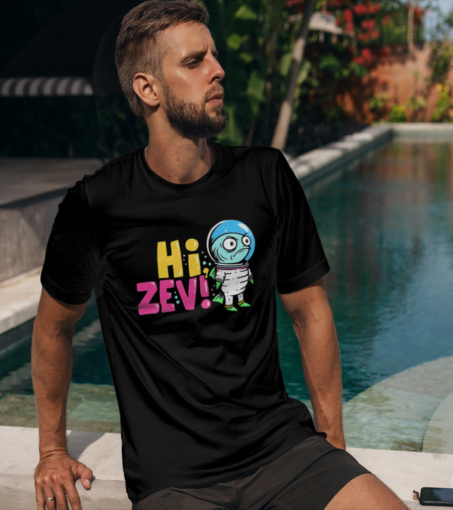 Hi ZEV Astronaut Fish In Spacesuit With Bubble Helmet T-Shirt