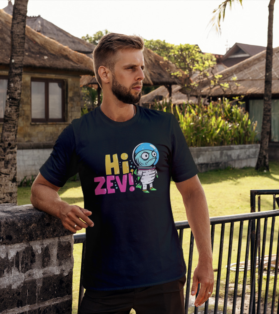 Hi ZEV Astronaut Fish In Spacesuit With Bubble Helmet T-Shirt