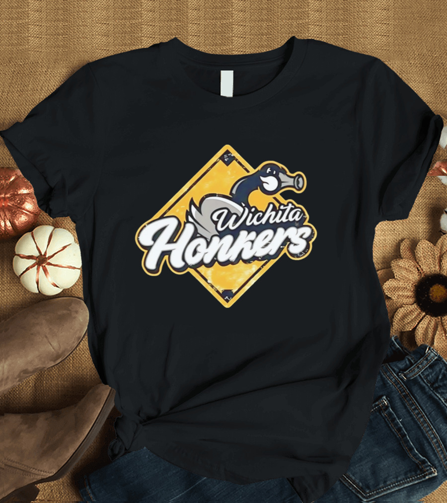 Wichita Honkers 2026 Goose Logo Diamond T-Shirt