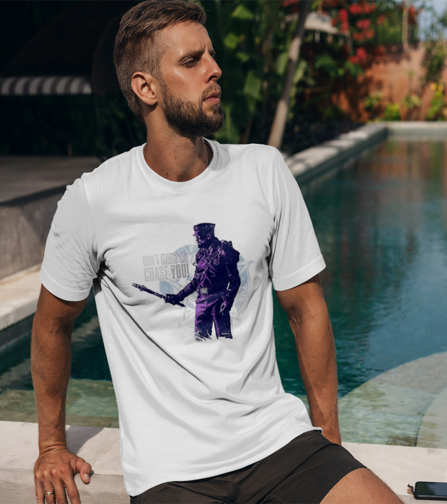 Coyle Don't Make Me Chase You Purple Costume Valentine's Day T-Shirt