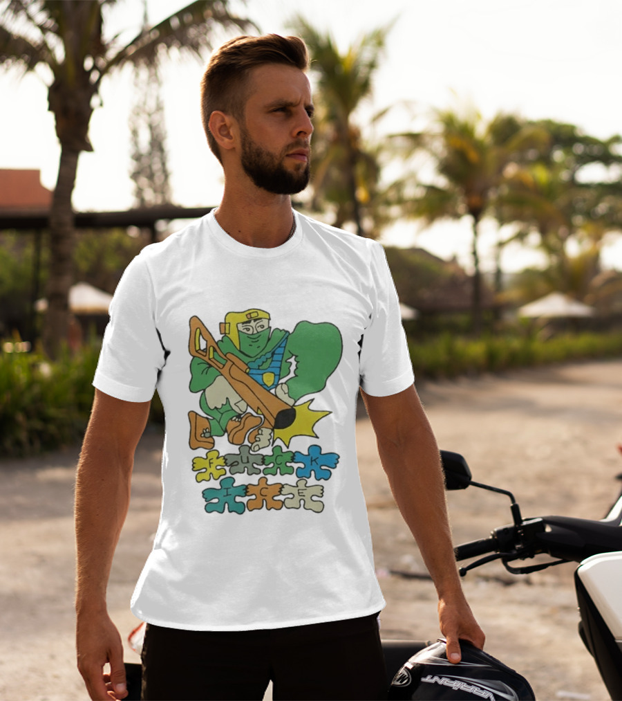 Honeytv Fuck Ice Retro Soldier Puzzle T-Shirt