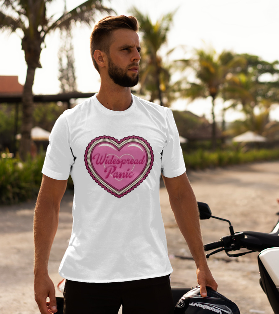 Widespread Panic Heart Pink Love T-Shirt