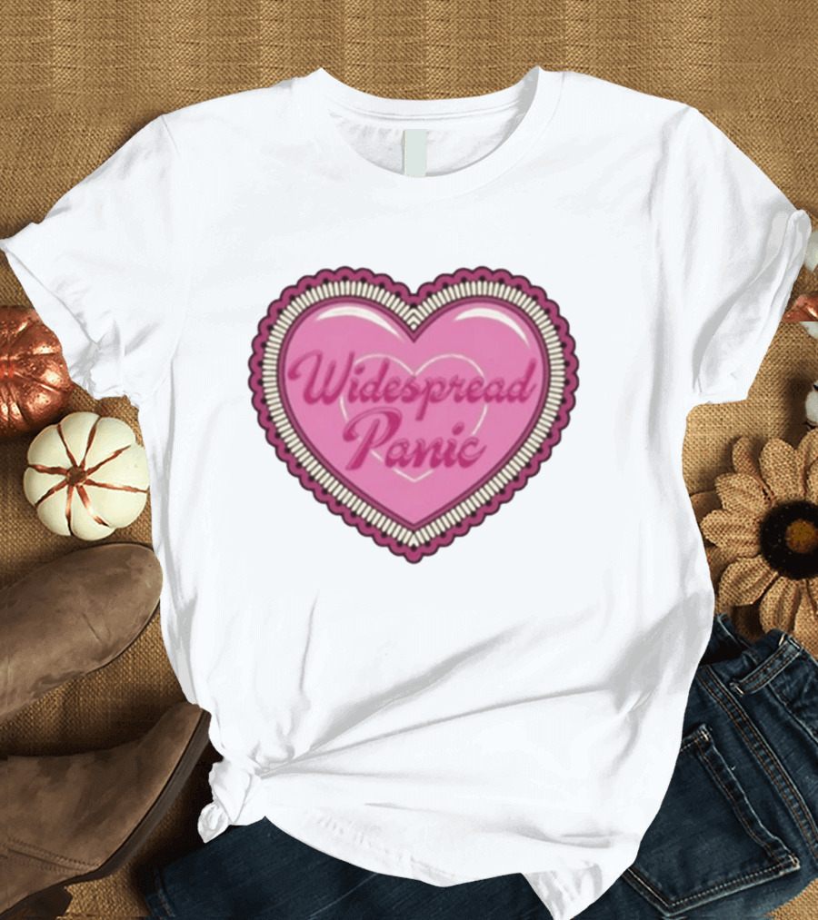 Widespread Panic Heart Pink Love T-Shirt