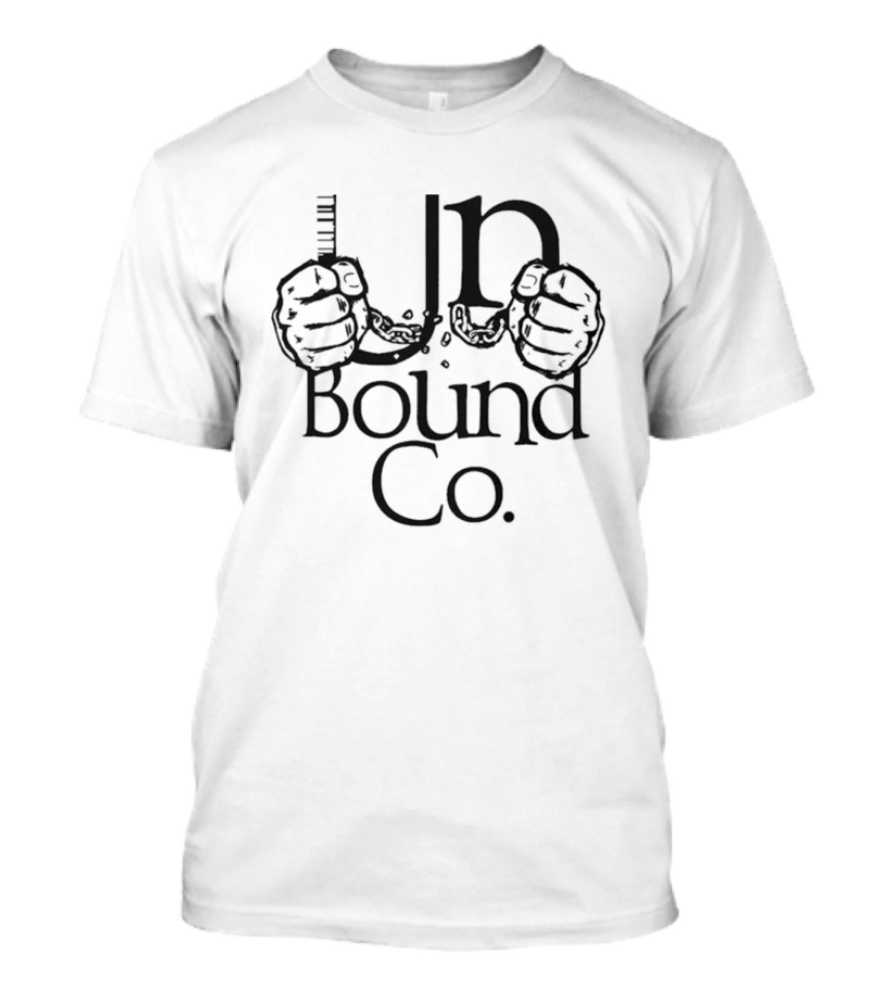 Unbound Co Chainlogo Handcuffs Fists T-Shirt