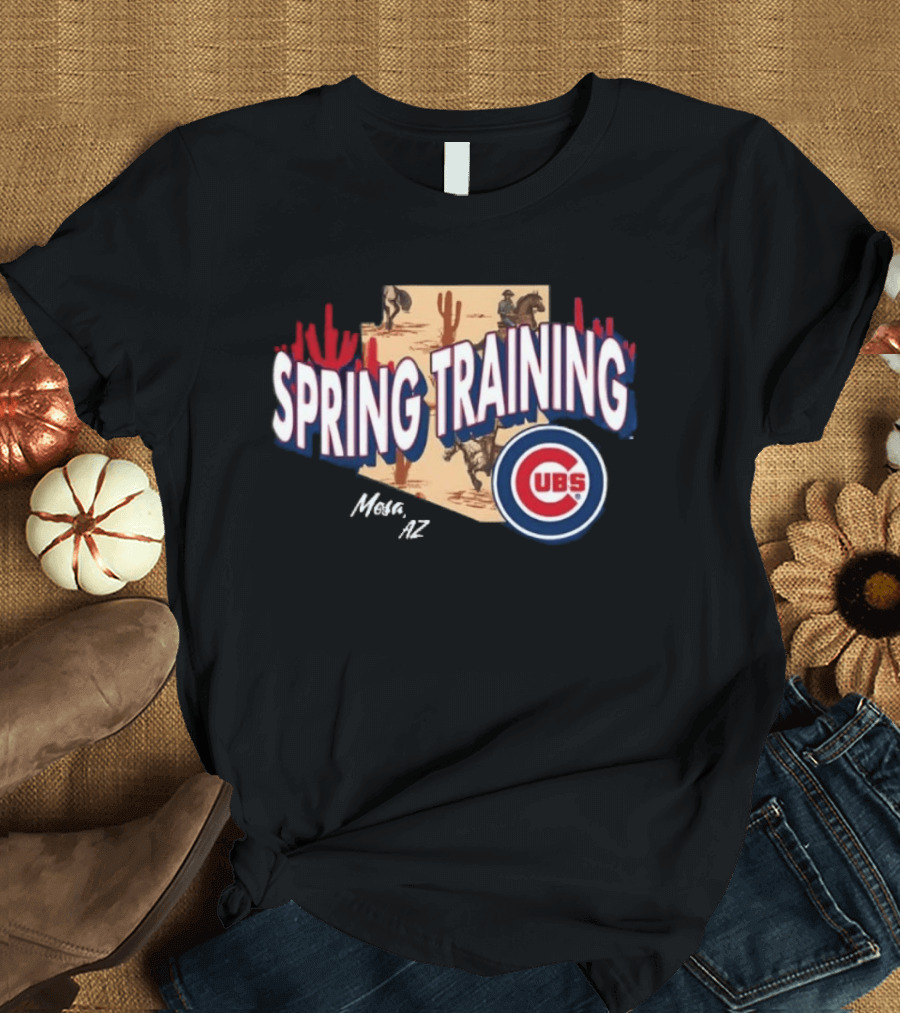 Cubs 2026 Spring Training Mesa AZ Cactus Baseball Event T-Shirt