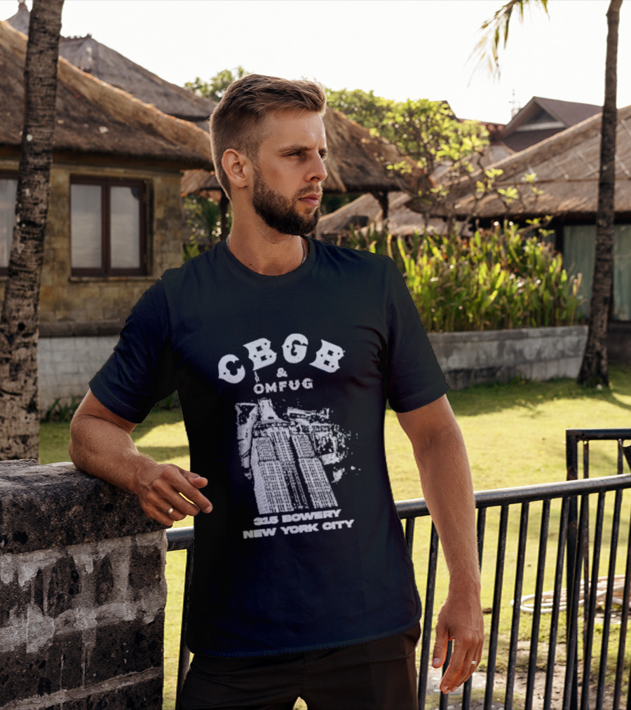 CBGB OMFUG 315 Bowery New York City Empire Grunge T-Shirt