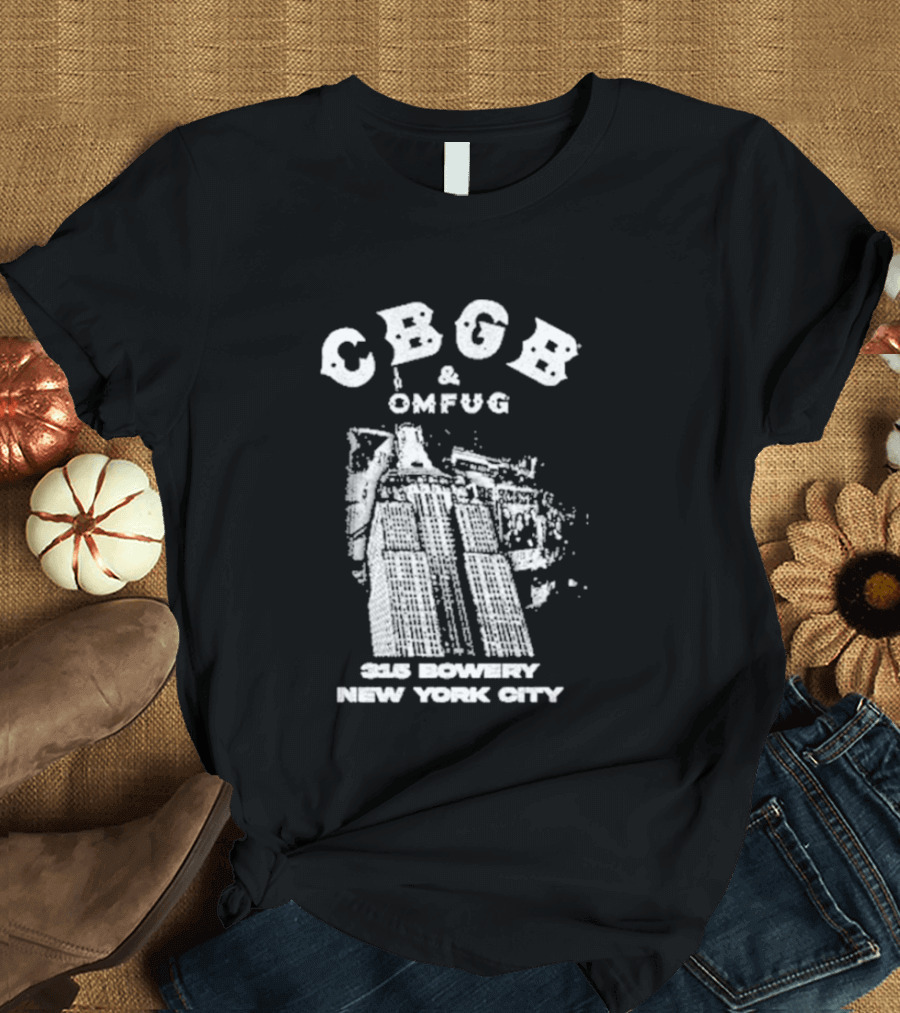 CBGB OMFUG 315 Bowery New York City Empire Grunge T-Shirt