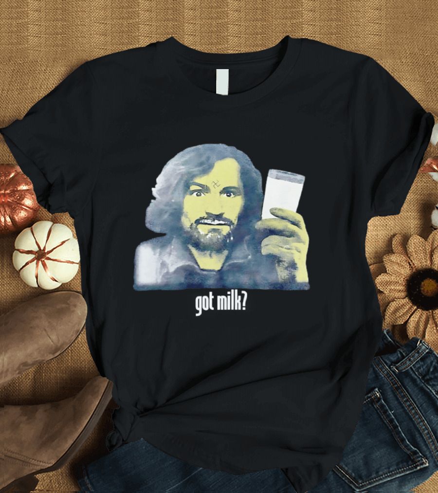 Charles Manson Got Milk' Iconic Meme Concept T-Shirt