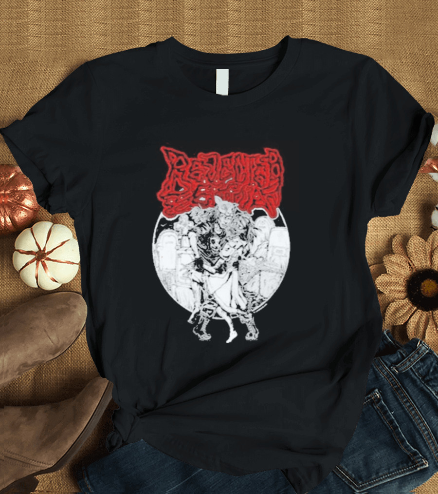 Lamb Mask Heart Motif Until Death Valentine's Symbolism T-Shirt