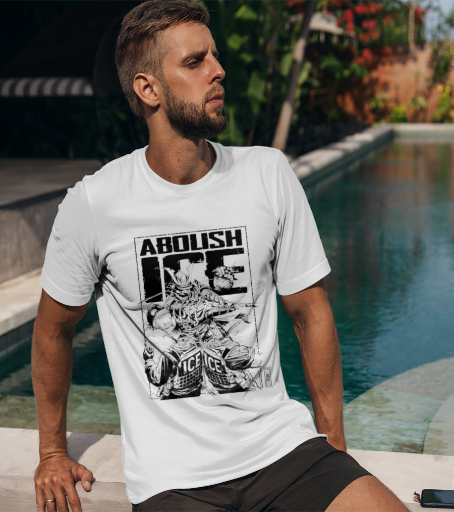 Abolish Ice Samurai Warrior Protest T-Shirt