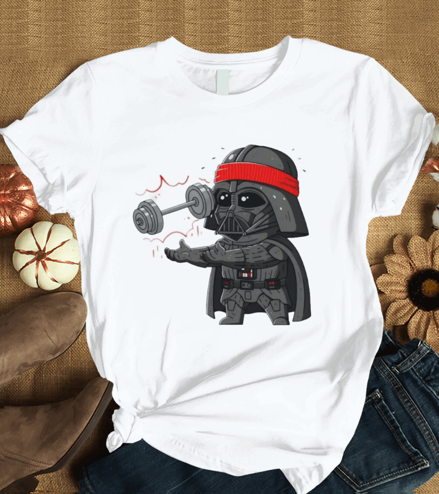 Force Lift Red Bandana Parody Villain Exercise Humor T-Shirt