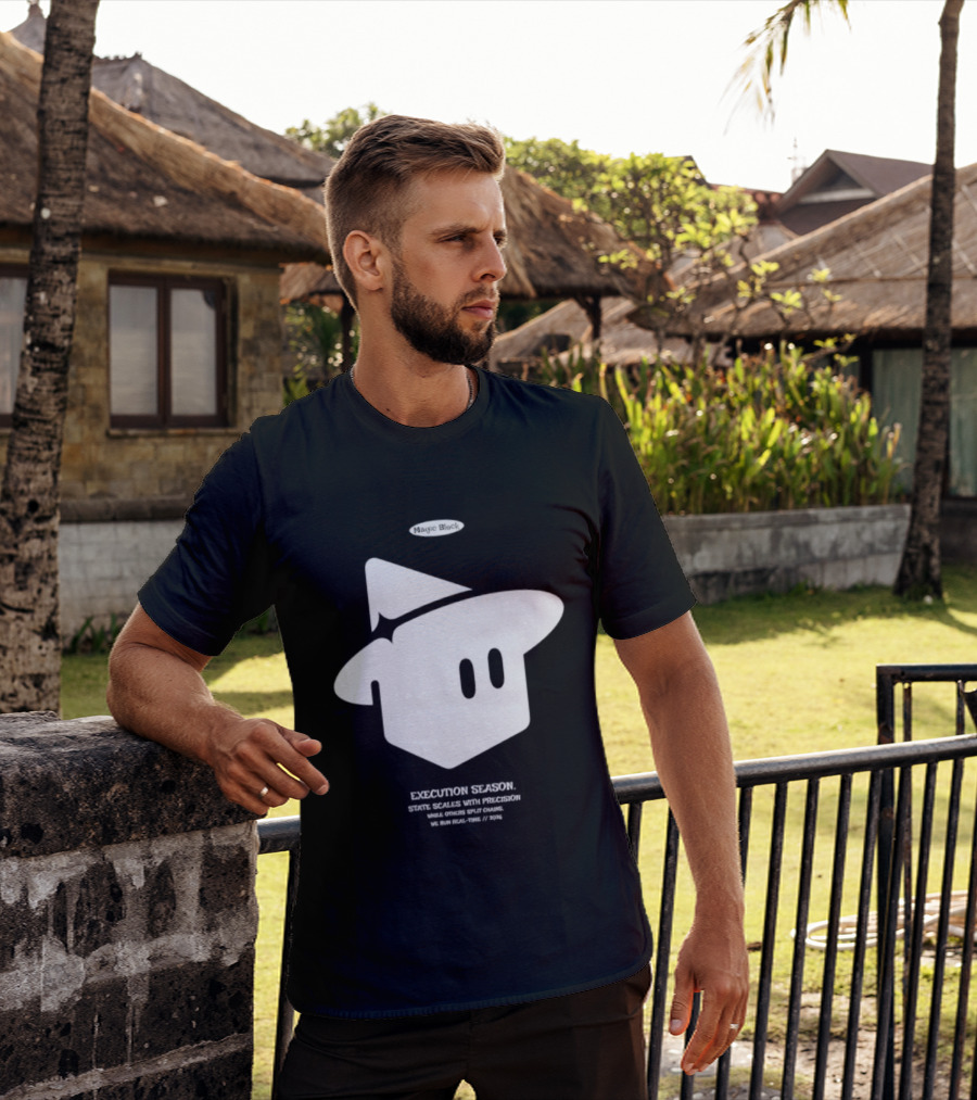 Execution Season Magic Block State Scales With Precision T-Shirt