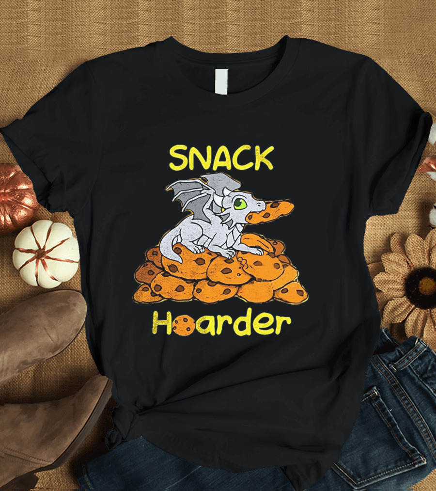 Snack Hoarder Dragon With Cookies T-Shirt