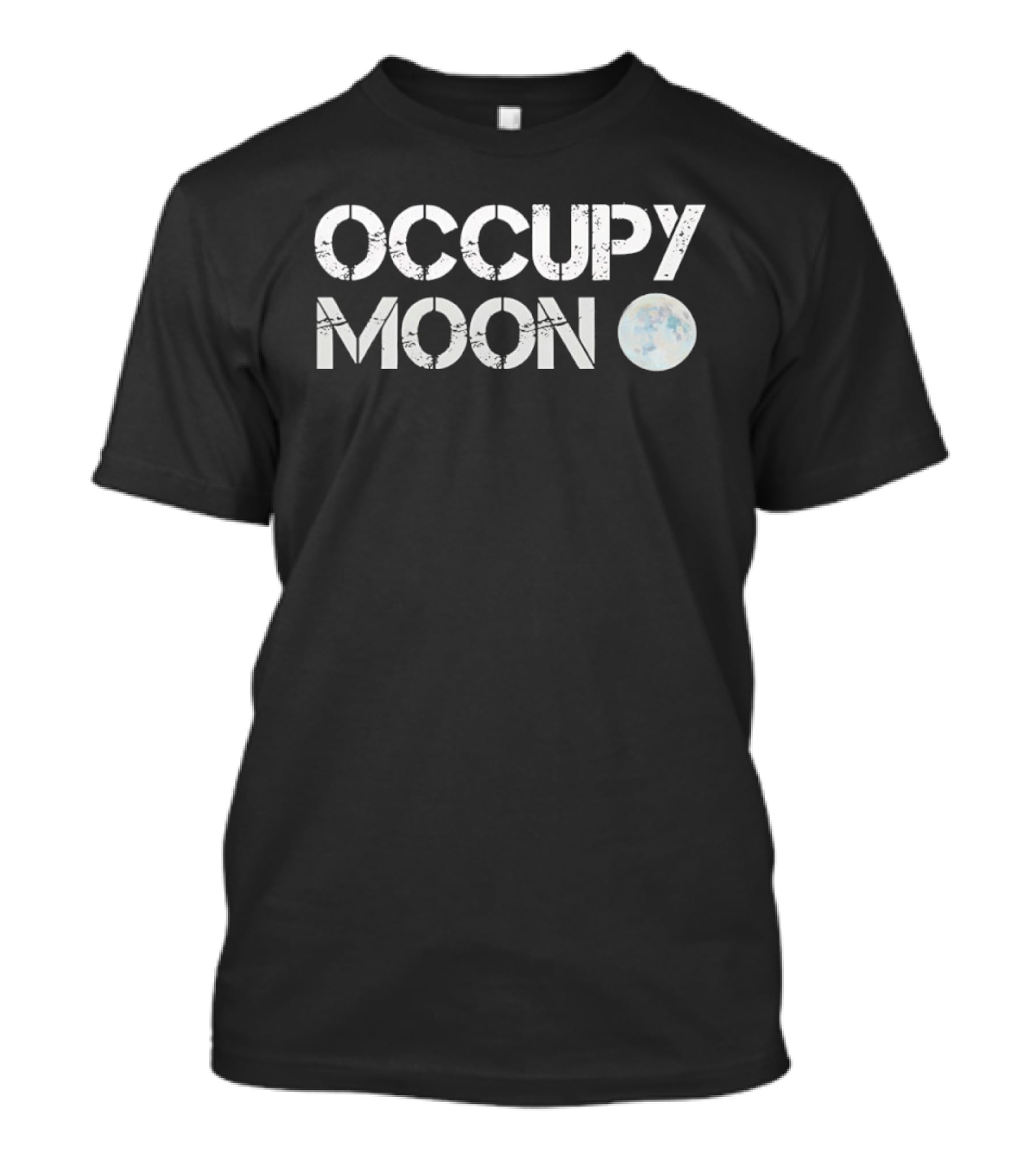 Occupy Moon Earth Satellite Influence T-Shirt
