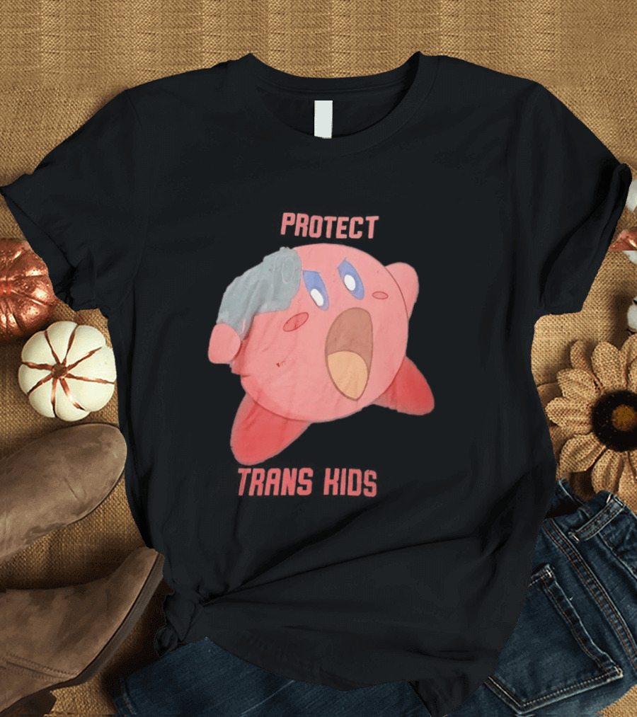Kirby Protect Trans Kids T-Shirt