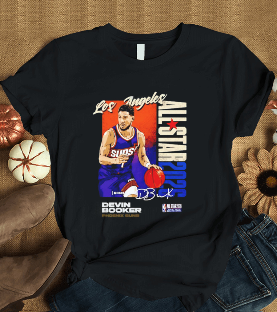 Devin Booker Los Angeles 2026 NBA All Star Suns D Book T-Shirt
