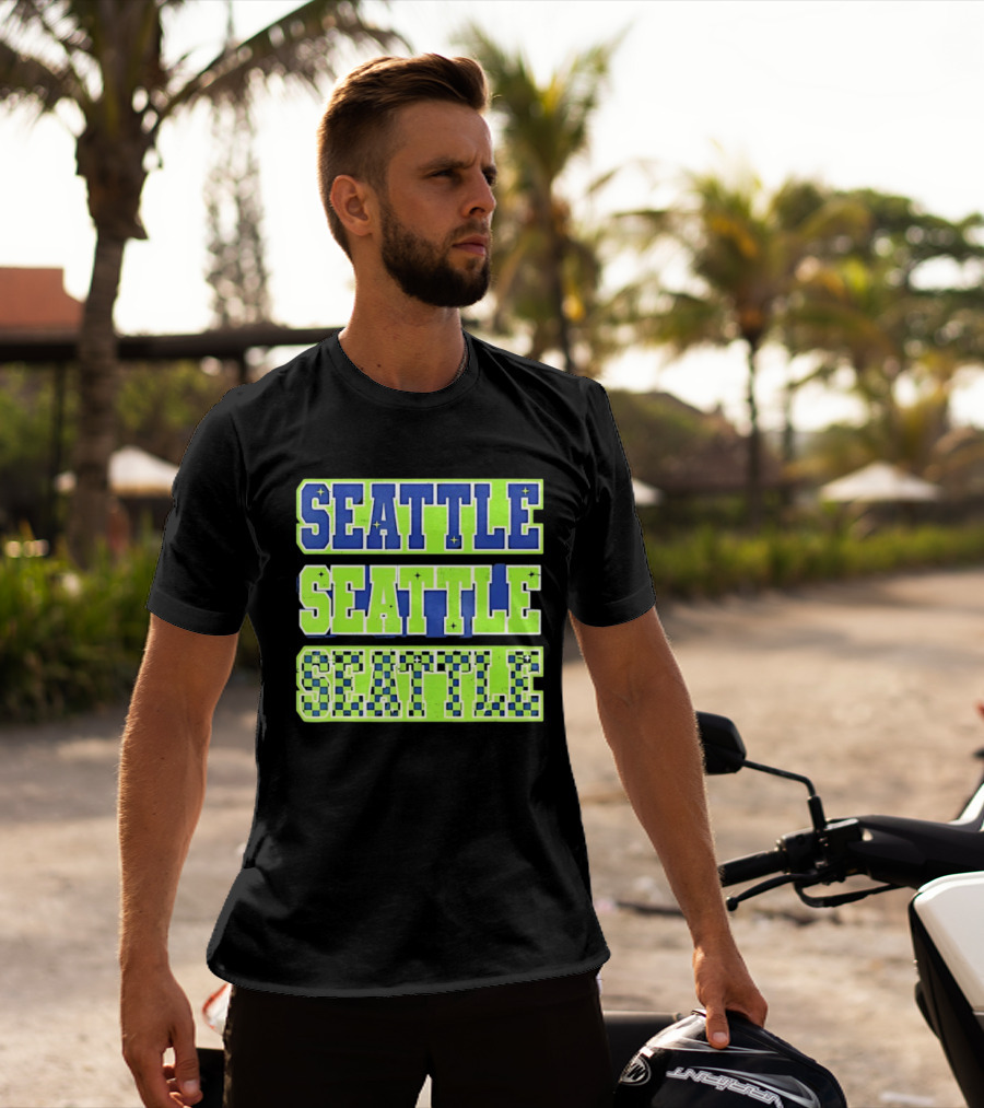Seattle Seahawks Neon Green Seattle Seattle T-Shirt