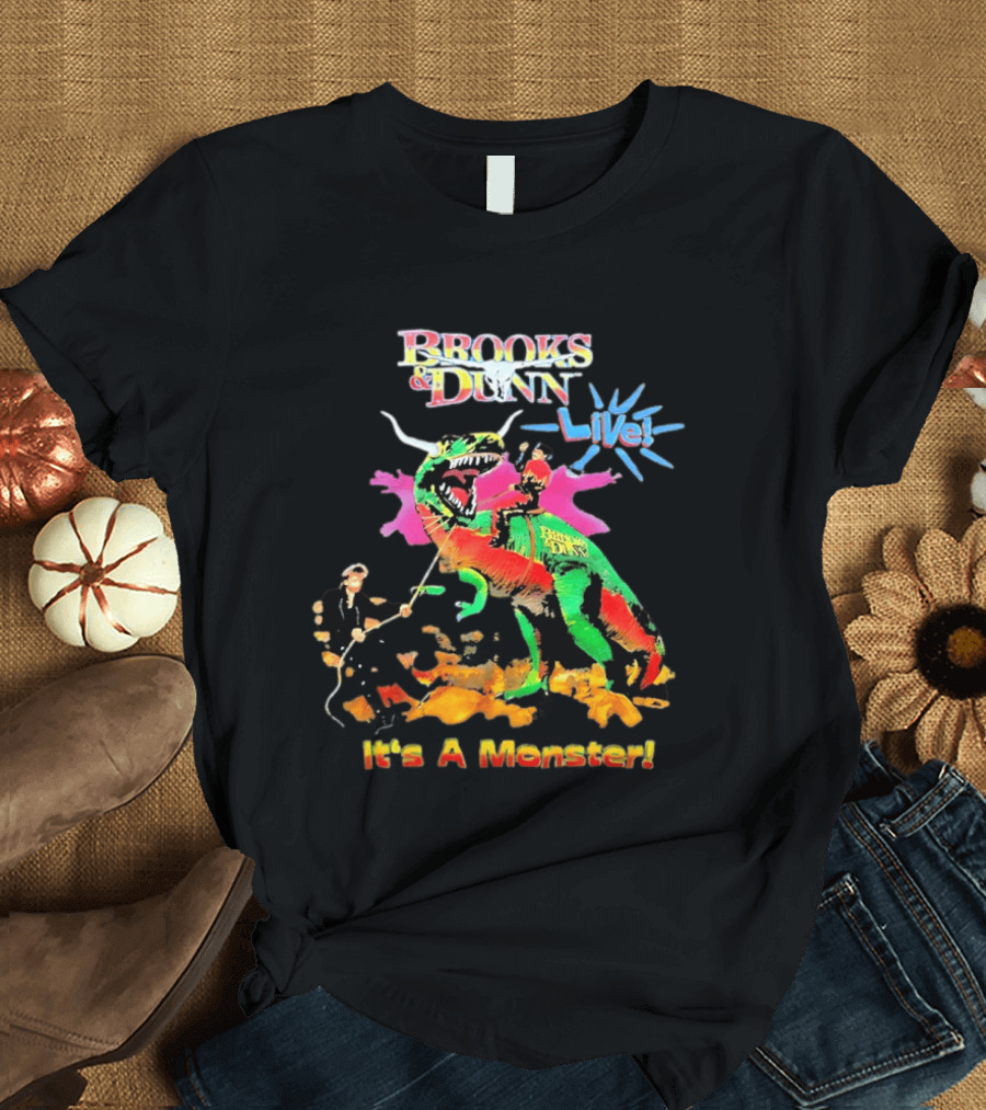 Brooks And Dunn Live It's A Monster Dinosaur Showdown T-Shirt