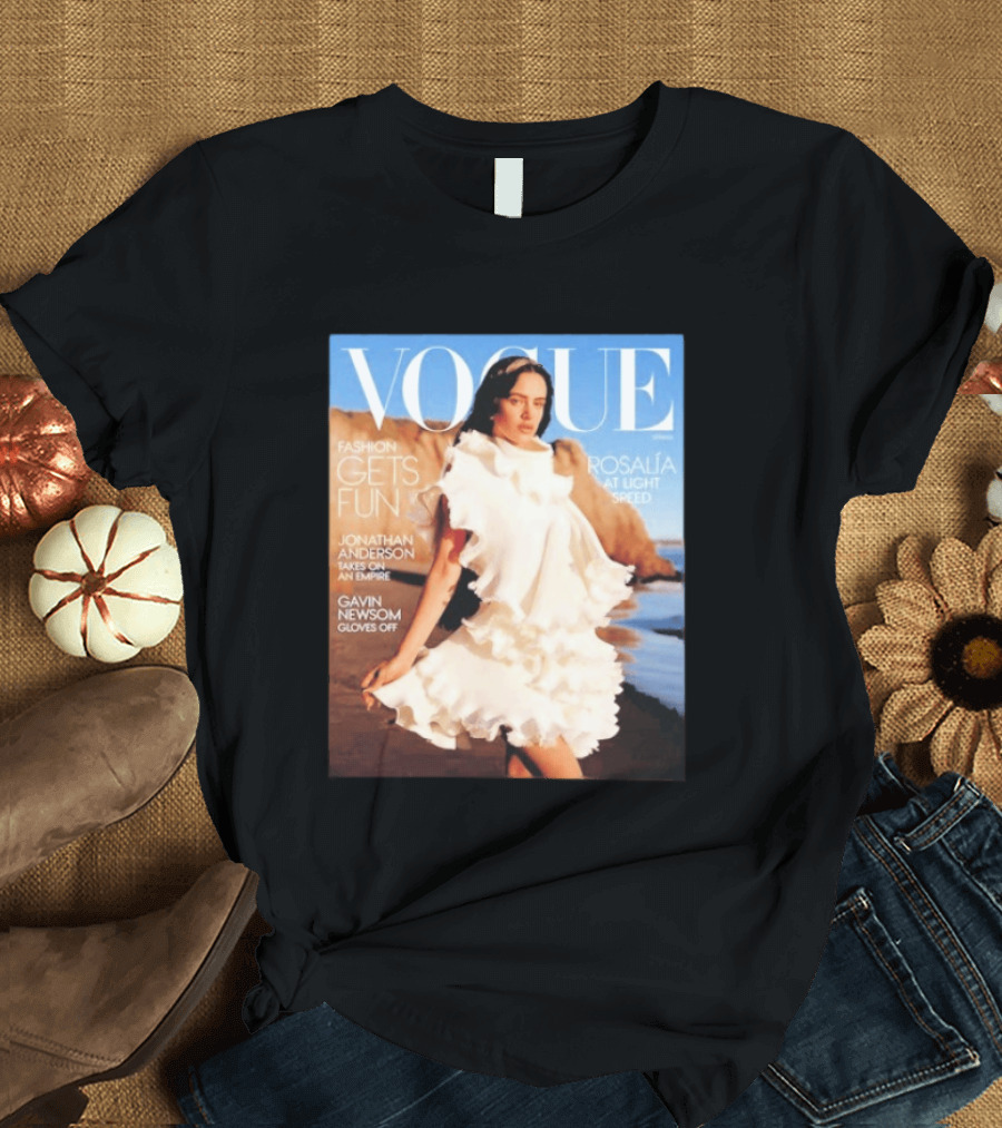 Vogue Spring Fashion Rosalia At Light Speed Jonathan Anderson Gavin Newsom T-Shirt
