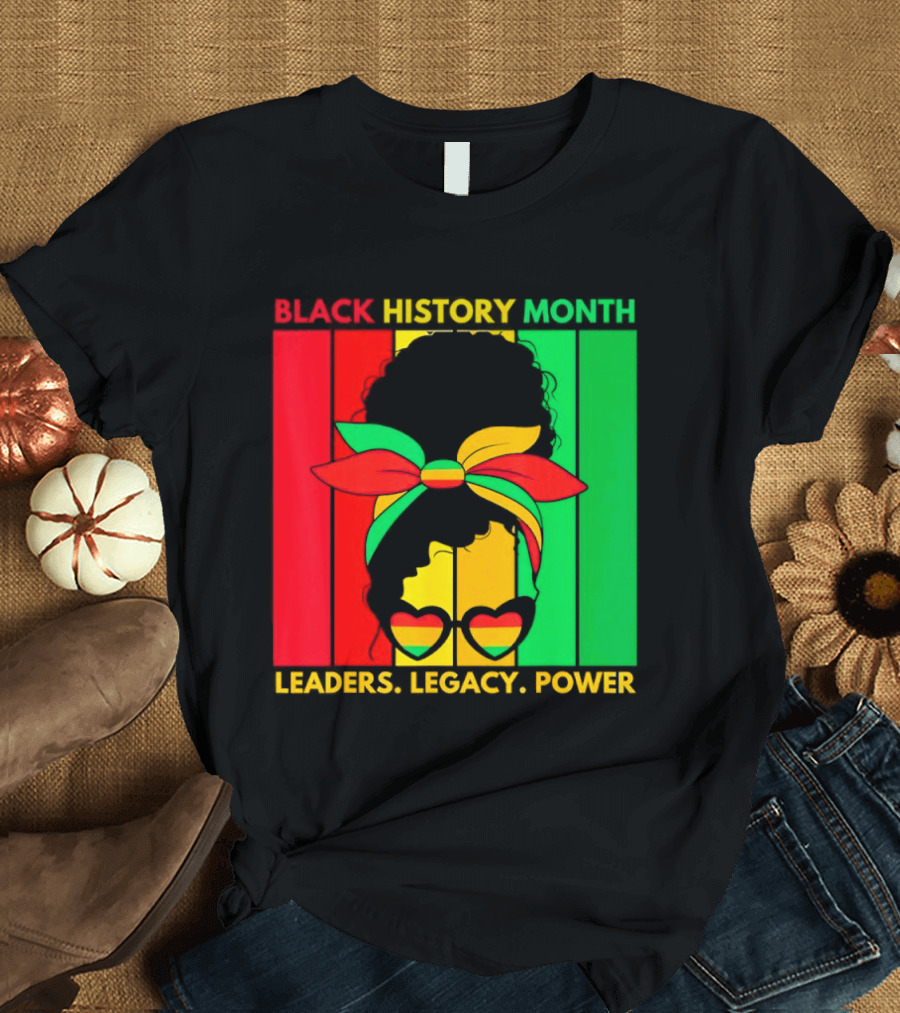 Black History Month Leaders Legacy Power African American T-Shirt
