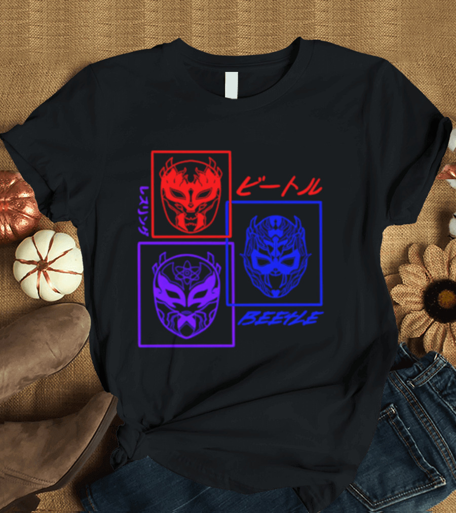 Crimson Beetle 3 Faces Of Beetle T-Shirt