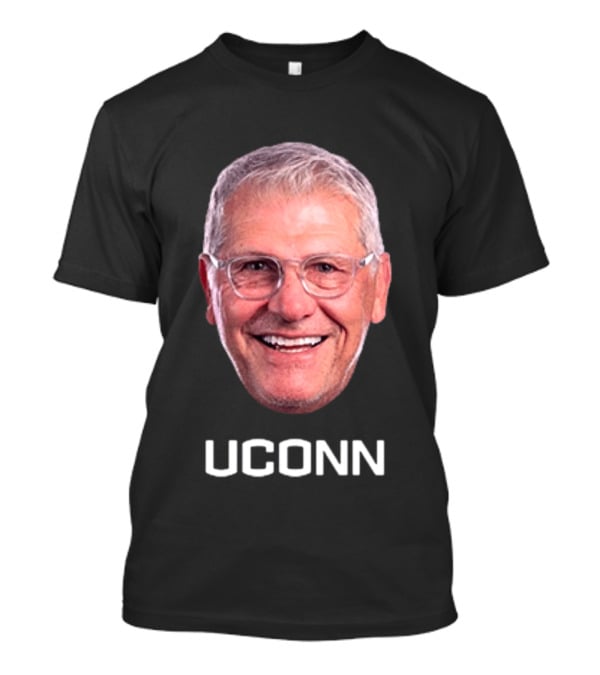 Geno Auriemma UConn Huskies Coach Smiling Face T-Shirt