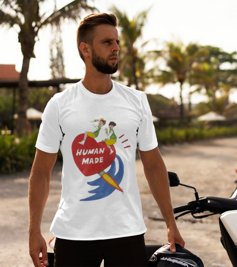 Human Made Heart Rocket Design Keiko Sootome T-Shirt