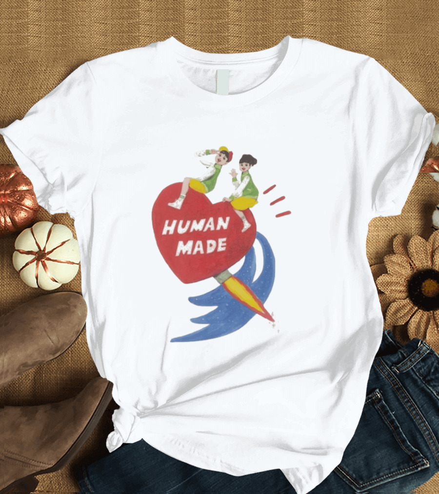 Human Made Heart Rocket Design Keiko Sootome T-Shirt