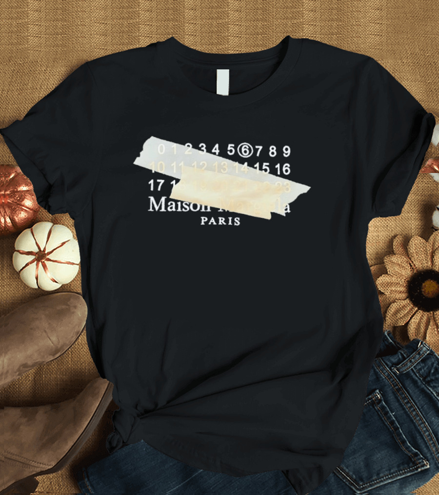 Maison Margiela Paris Numbered Sequence Tape T-Shirt