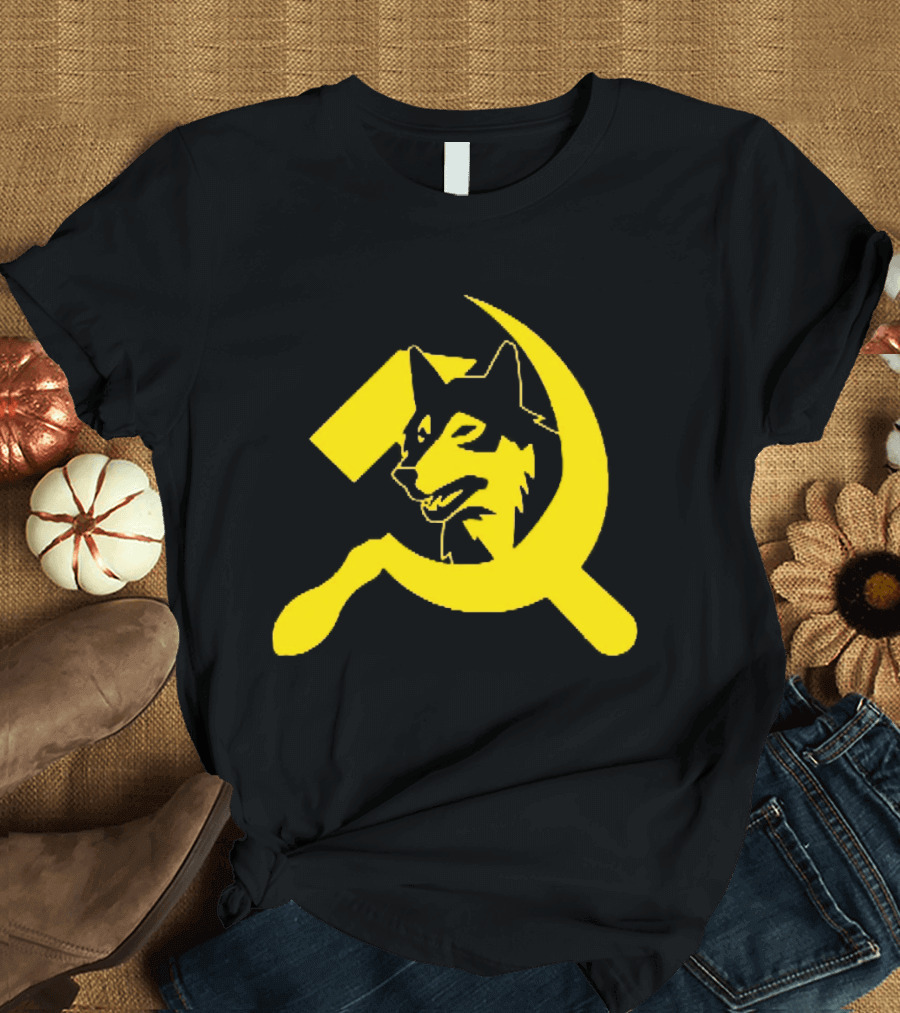 Minnesota Timberwolves Hammer Sickle Symbol Wolf Head T-Shirt