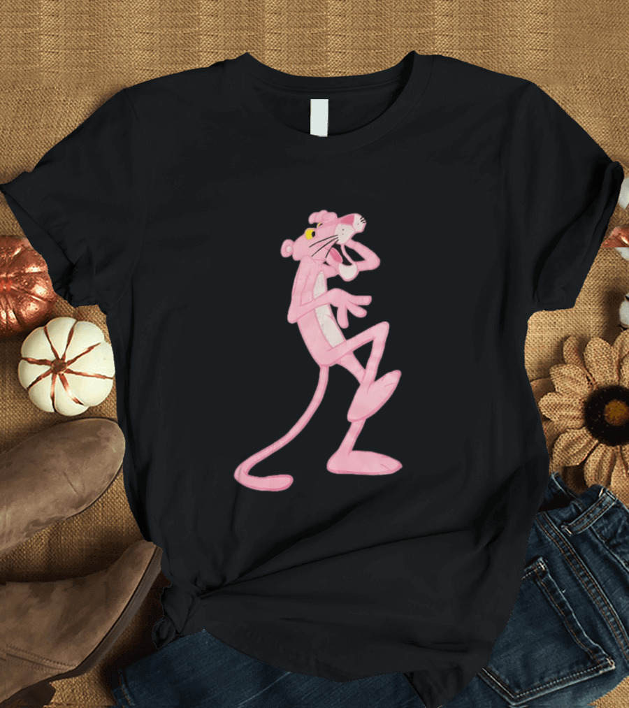 Pink Panther Cartoon Character Classic Pose T-Shirt