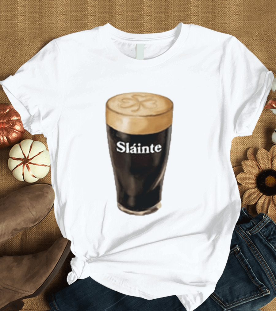 Sláinte Irish Shamrock Brew Pint T-Shirt