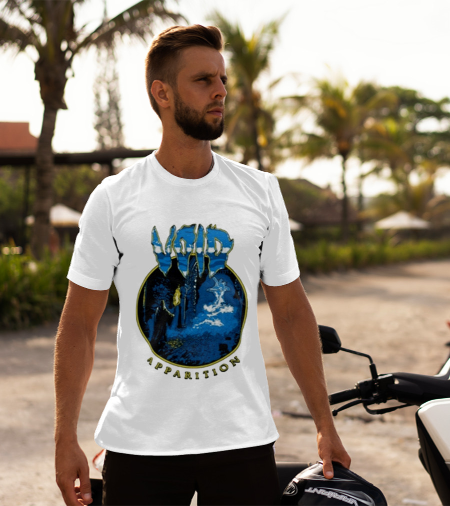 Void Apparition Blue Ghostly Scene T-Shirt