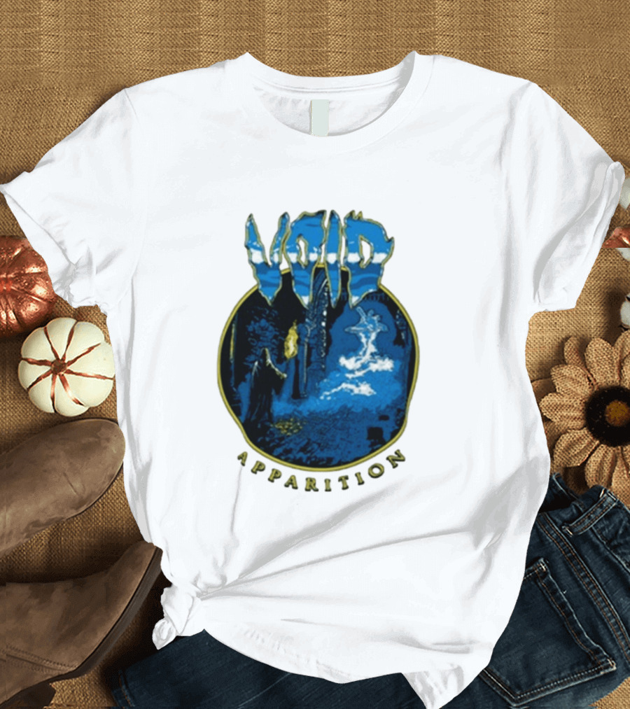 Void Apparition Blue Ghostly Scene T-Shirt