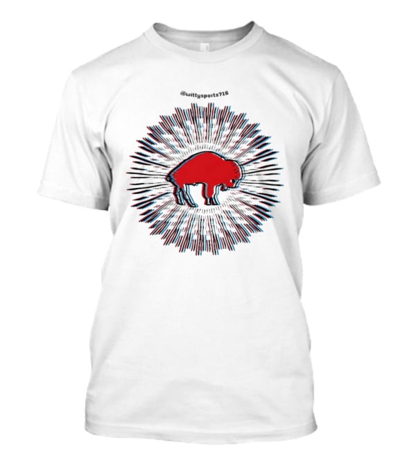 Buffa Delic Bills Retro Buffalo Burst Sporting Outfitters T-Shirt