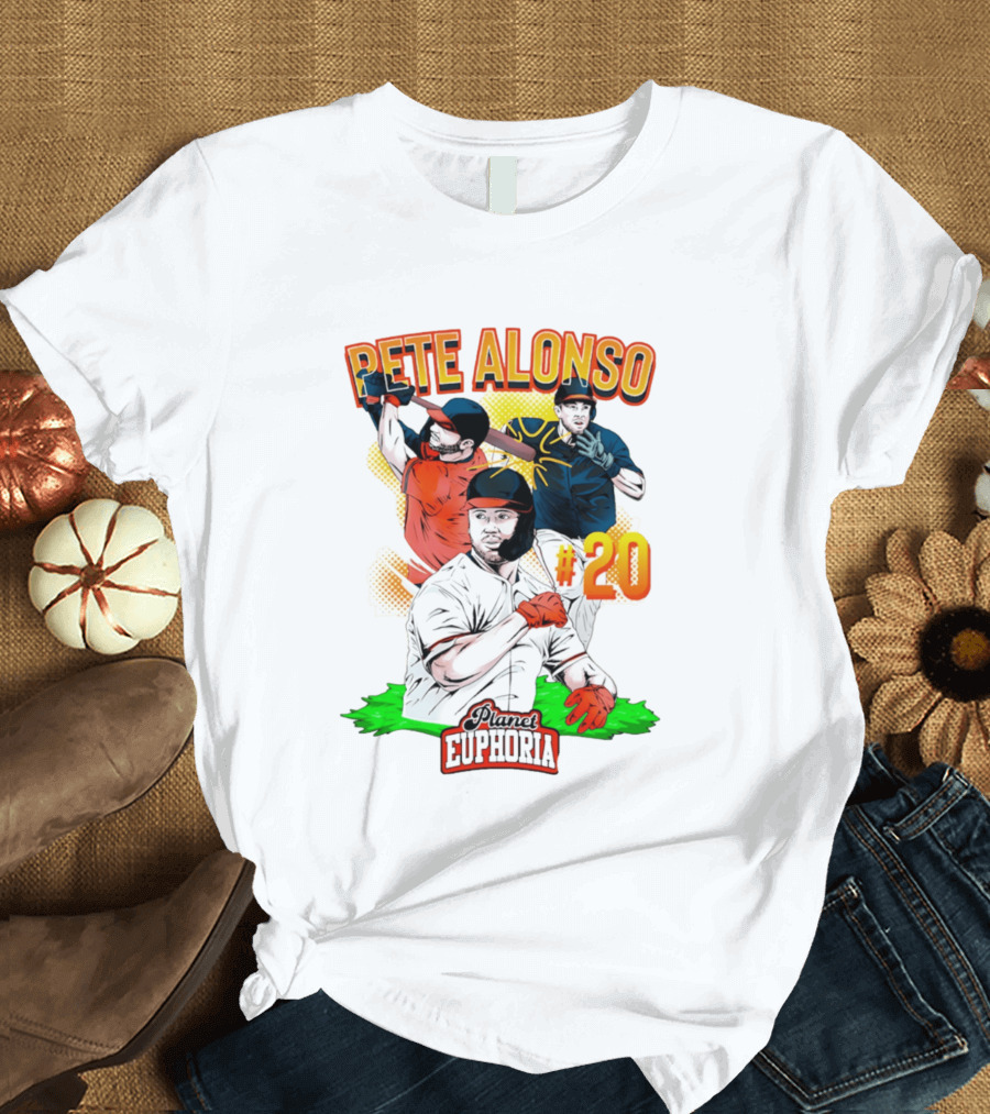 Pete Alonso Planet Euphoria #20 Baseball T-Shirt