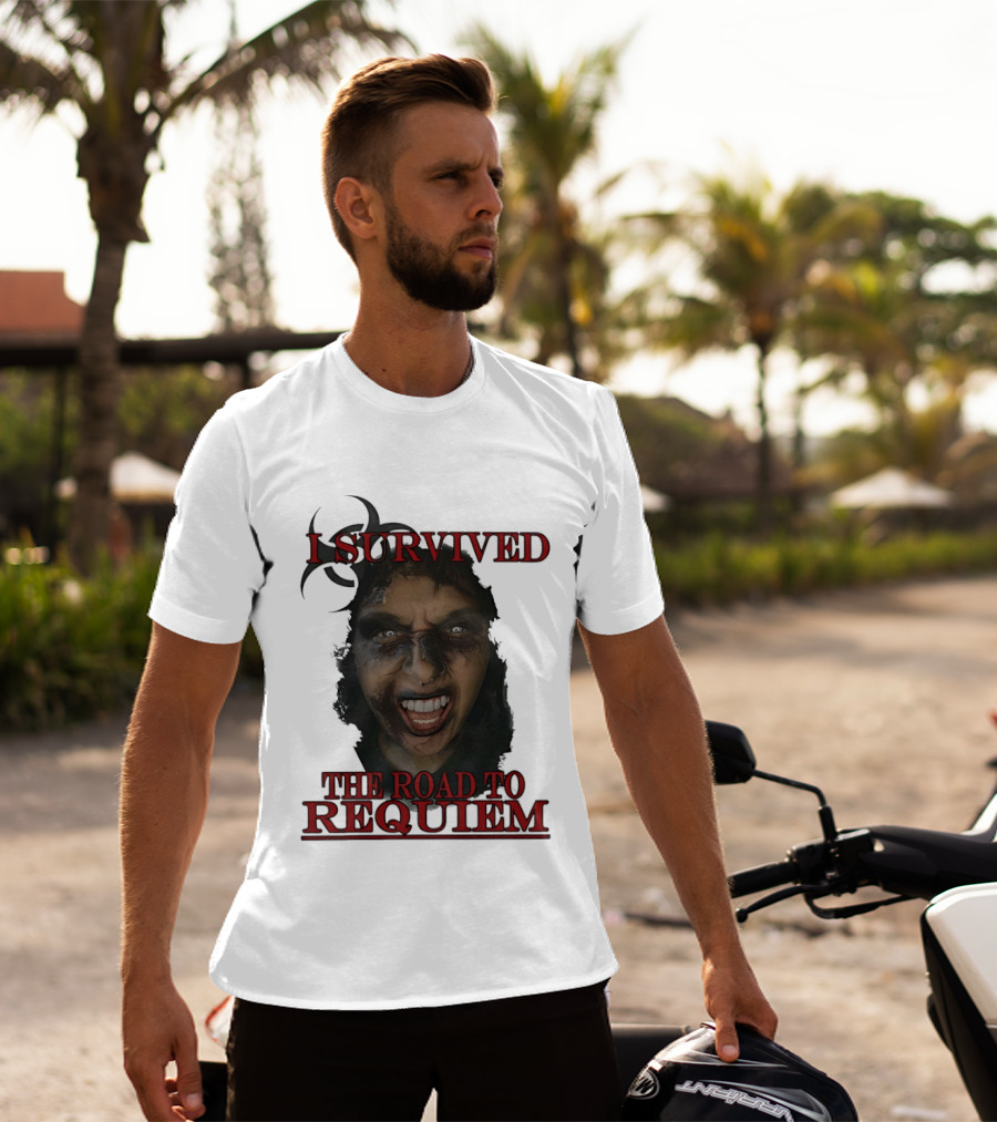 I Survived The Road To Requiem Intense Face Expression T-Shirt