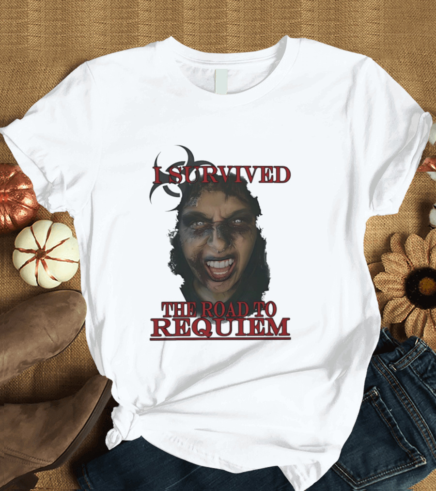 I Survived The Road To Requiem Intense Face Expression T-Shirt