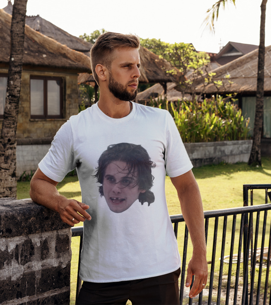 Team USA Jack Hughes Missing Teeth Throwback Face T-Shirt