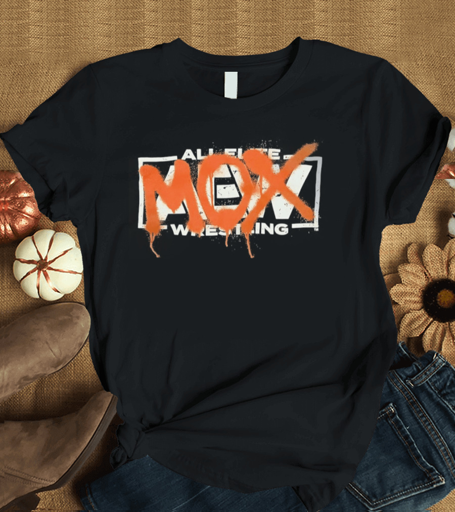 AEW Jon Moxley Mox Graffiti Style Wrestling T-Shirt