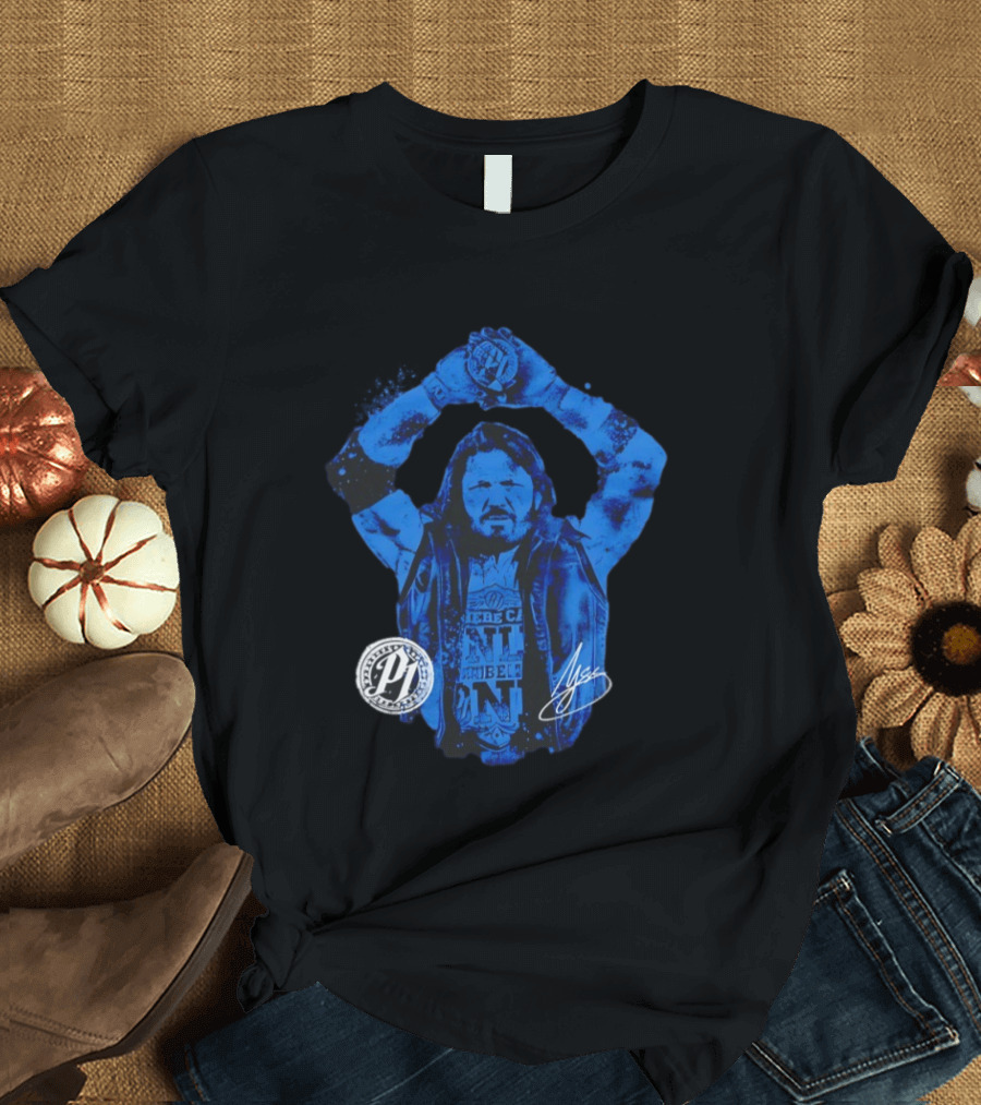 AJ Styles WWE Blue Signature Phenomenal One T-Shirt