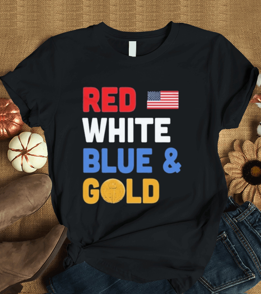 Red White Blue Gold Team USA Win Olympics Forever T-Shirt