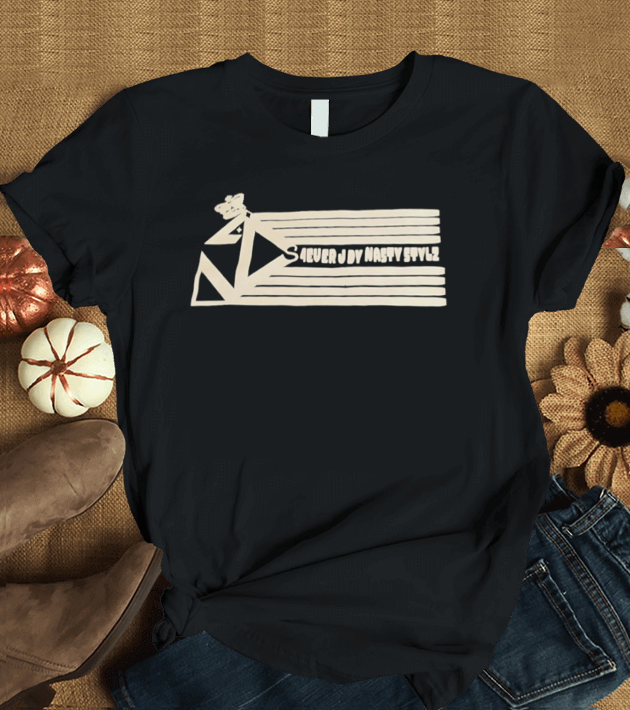 S4ever J Dy Nasty Stvl2 Triangle Zigzag Stripes T-Shirt