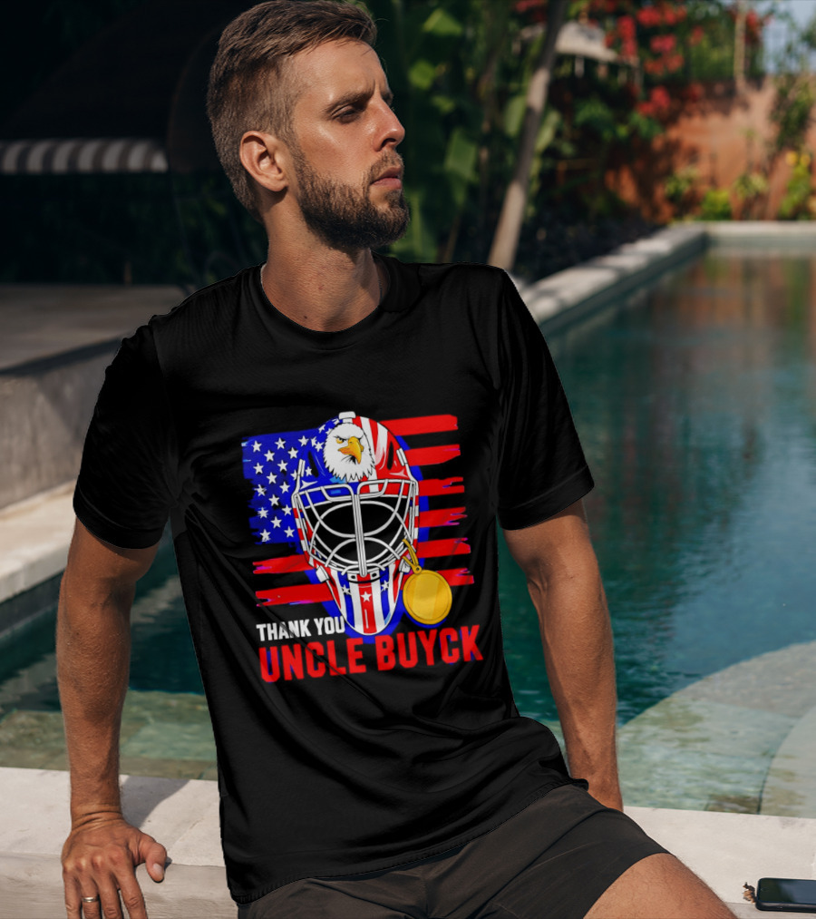 Thank You Uncle Buyck USA Hockey Eagle American Flag Olympic 2026 T-Shirt