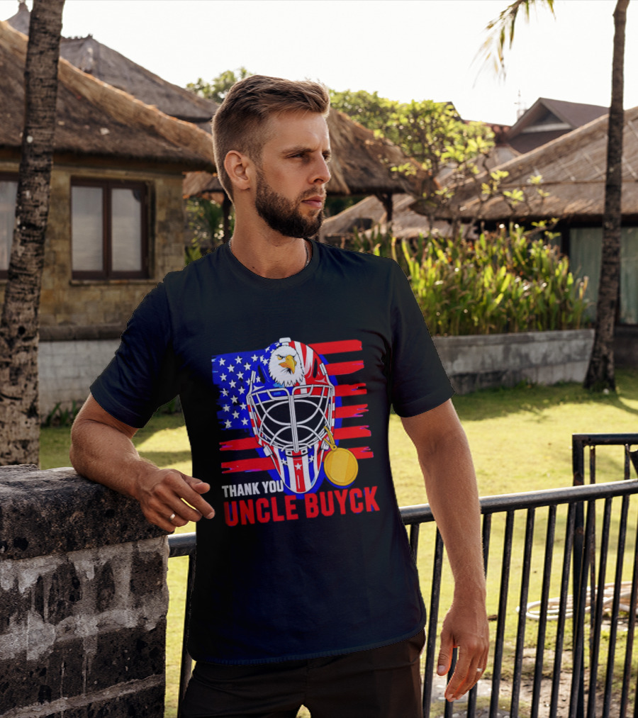 Thank You Uncle Buyck USA Hockey Eagle American Flag Olympic 2026 T-Shirt